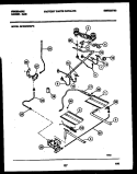 BURNER, MANIFOLD AND GAS CONTROL Diagram and Parts List for GPG39WNW3  Frigidaire Range