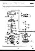 MOTOR PUMP PARTS Diagram and Parts List for DW7600AWW1  Frigidaire Dishwasher