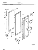 REFRIGERATOR DOOR Diagram and Parts List for FRS26ZTHB2  Frigidaire Refrigerator