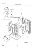 COMPRESSOR PARTS Diagram and Parts List for FAK103J1V4  Frigidaire Air Conditioner