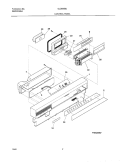 CONTROL PANEL Diagram and Parts List for GLDB958JS1  Frigidaire Dishwasher