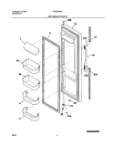 REFRIGERATOR DOOR Diagram and Parts List for FRS23KR4AQ4  Frigidaire Refrigerator