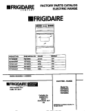 COVER Diagram and Parts List for FEF350BAWF  Frigidaire Range