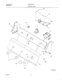 CONTROL PANEL Diagram and Parts List for GWS445RHS1  Gibson Washer