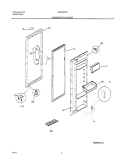 REFRIGERATOR DOOR Diagram and Parts List for FRS20ZSHB4  Frigidaire Refrigerator