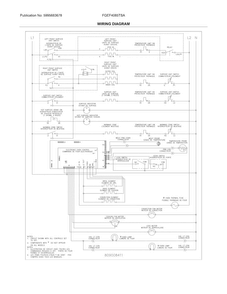 Wiring Diagram Diagram and Parts List for FGEF4085TSA  Frigidaire Range