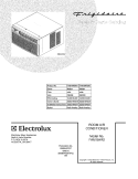 COVER Diagram and Parts List for FAM184R2AA  Frigidaire Air Conditioner