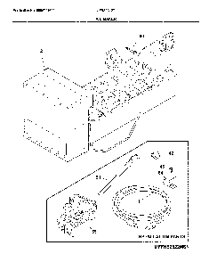 Ice maker Diagram and Parts List for LFSS2312TP4  Frigidaire Refrigerator