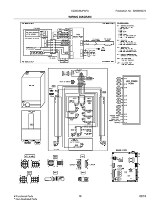 Wiring Diagram Diagram and Parts List for E23BC68JPSFA  Frigidaire Refrigerator