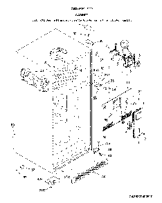 Cabinet Diagram and Parts List for 25370502619  Kenmore Refrigerator