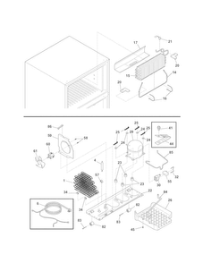 System Diagram and Parts List for 2536178901Z  Kenmore Refrigerator