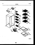 SHELVES AND SUPPORTS Diagram and Parts List for RS22F5YX1C  Gibson Refrigerator