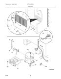 SYSTEM Diagram and Parts List for AFFU2068DW0  Frigidaire Freezer