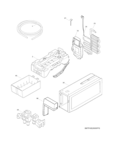 Ice Maker Diagram and Parts List for EI27BS26JBC  Frigidaire Refrigerator