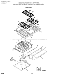 TOP / DRAWER Diagram and Parts List for FGF376WESH  Frigidaire Range
