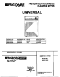 COVER Diagram and Parts List for MDE216RED0  Frigidaire Dryer