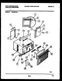 CABINET PARTS Diagram and Parts List for WAC051P7Z1  Frigidaire Air Conditioner