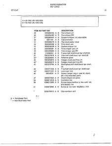 Electrical Equipment Page 10 Diagram and Parts List for 95-1982  Frigidaire Refrigerator