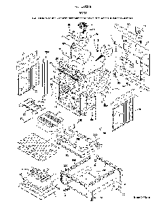 Body Diagram and Parts List for 79042532318  Kenmore Range