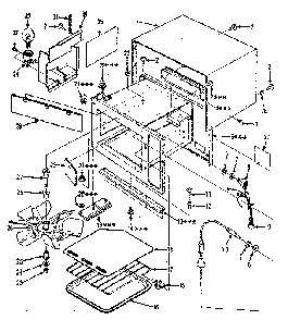 Cabinet Parts Diagram and Parts List for 5648988310  Kenmore Microwave