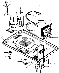 Microwave Parts Diagram and Parts List for 5648778621  Kenmore Microwave