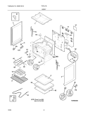 BODY Diagram and Parts List for TEF317BUD  Tappan Range