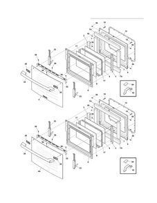 Part Location Diagram of 318299540 Frigidaire GLASS Assembly.