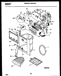 ICE DOOR, DISPENSER AND WATER TANKS Diagram and Parts List for MRS24WRADO  Frigidaire Refrigerator