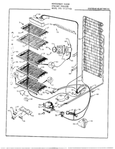 Electrical Diagram and Parts List for 44157A  Frigidaire Freezer