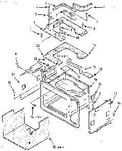 Cavity Parts-a Diagram and Parts List for 5648996380  Kenmore Microwave