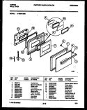 Part Location Diagram of 5303296591 Frigidaire BAFFLE-DOOR
