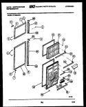 DOOR PARTS Diagram and Parts List for RT195MCF1  Frigidaire Refrigerator