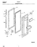 REFRIGERATOR DOOR Diagram and Parts List for FRS26ZPHD0  Frigidaire Refrigerator