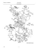 CABINET Diagram and Parts List for CPLMV169DCG  Frigidaire Microwave