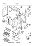 BODY Diagram and Parts List for FGF366ASA  Frigidaire Range