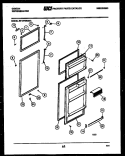 DOOR PARTS Diagram and Parts List for RT17F5WX4A  Gibson Refrigerator