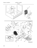 SYSTEM Diagram and Parts List for GLHS68EEQ4  Frigidaire Refrigerator