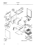 BODY Diagram and Parts List for FEF316WGTE  Frigidaire Range