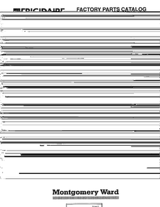 Gas Range Front Cover Diagram and Parts List for 283440C  Frigidaire Range
