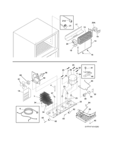 System Diagram and Parts List for FFHT1814QB0  Frigidaire Refrigerator