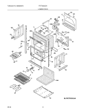 LOWER OVEN Diagram and Parts List for FFET3025LSA  Frigidaire Wall Oven