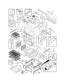 Body Diagram and Parts List for EW30GS75KSC  Electrolux Range