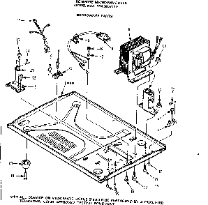 Microwave Parts Diagram and Parts List for 5648858410  Kenmore Microwave