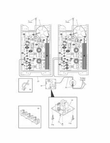 Controls Diagram and Parts List for 79043809000  Kenmore Cooktop