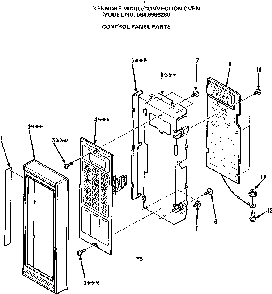 Part Location Diagram of 11552 Maytag Control frame