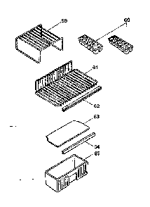 Accessories Diagram and Parts List for 5648912821  Kenmore Refrigerator
