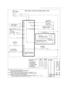 Wiring Diagram Diagram and Parts List for CFES3035LS3  Frigidaire Range
