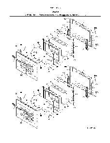 Doors Diagram and Parts List for 79049443413  Kenmore Wall Oven