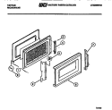 DOOR Diagram and Parts List for 56-2258-10-01  Tappan Microwave