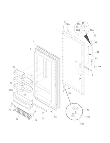 Part Location Diagram of 297316703 Maytag Outer panel